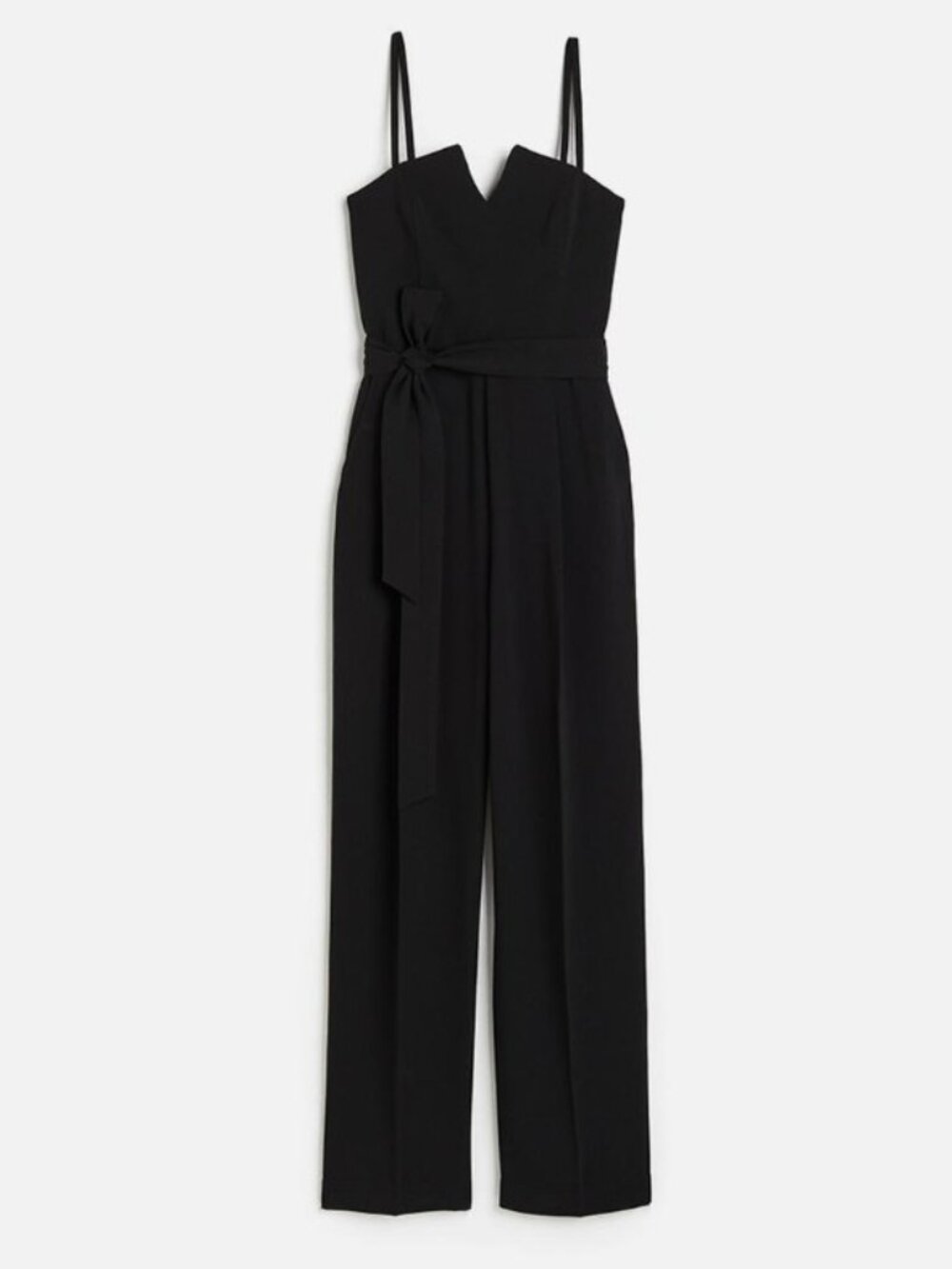 🖤H&M Tie-belt Jumpsuit, NWT - Black XL